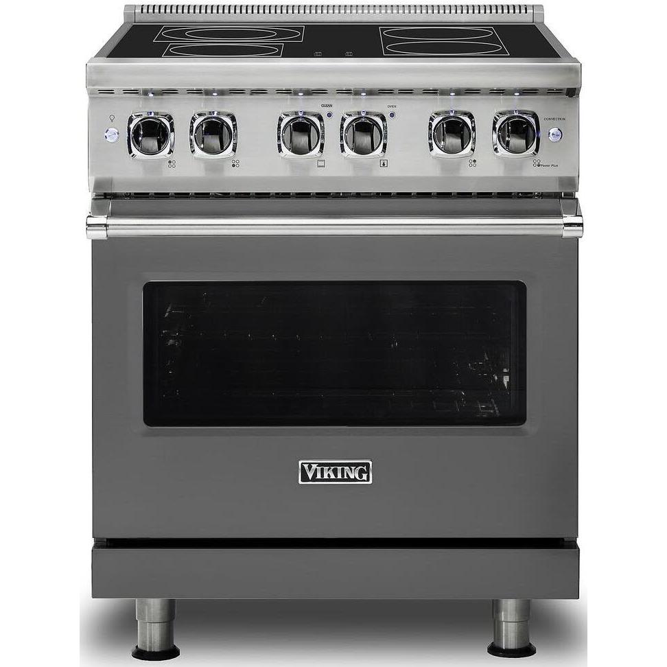 Viking 30-inch Freestanding Electric Range with SoftLit™ LED Lights CVER5301-4BDG IMAGE 1