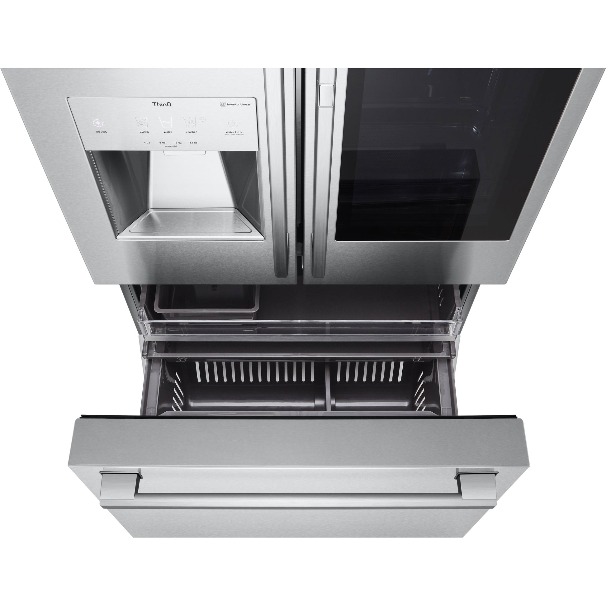 LG 36-inch, 23.5 cu.ft. Freestanding French 3-Door Refrigerator with Wi-Fi Connect SRFVC2416S IMAGE 4