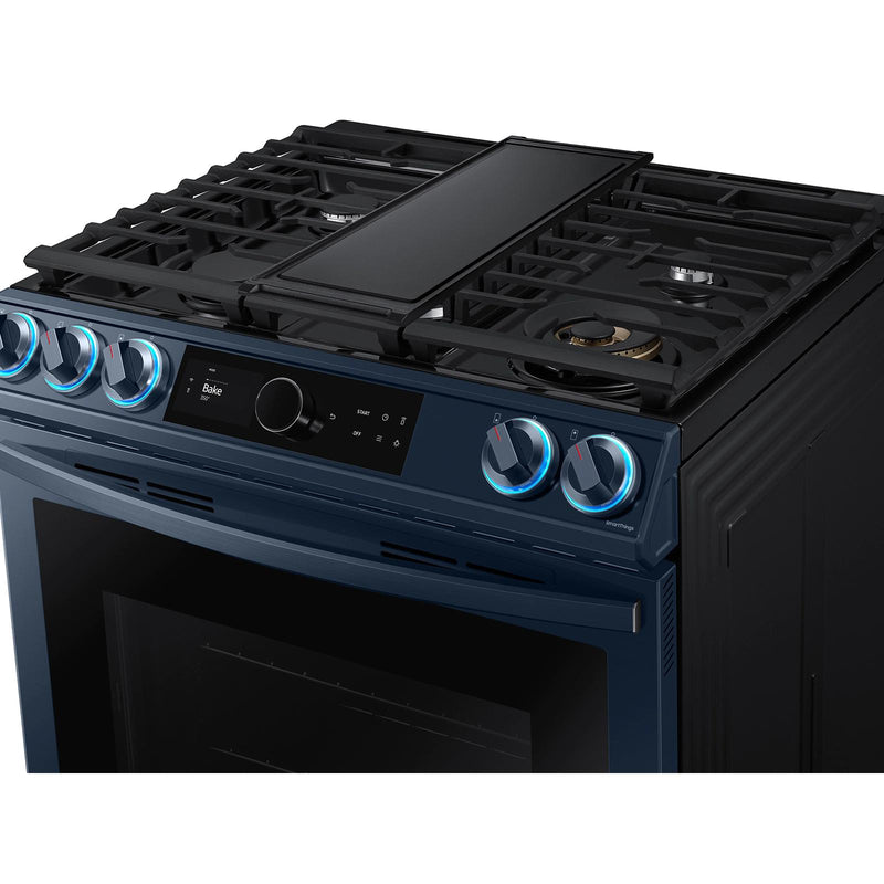 Samsung 30-inch Slide-in Gas Range with Wi-Fi Technology NX60A8711QN/AA IMAGE 3