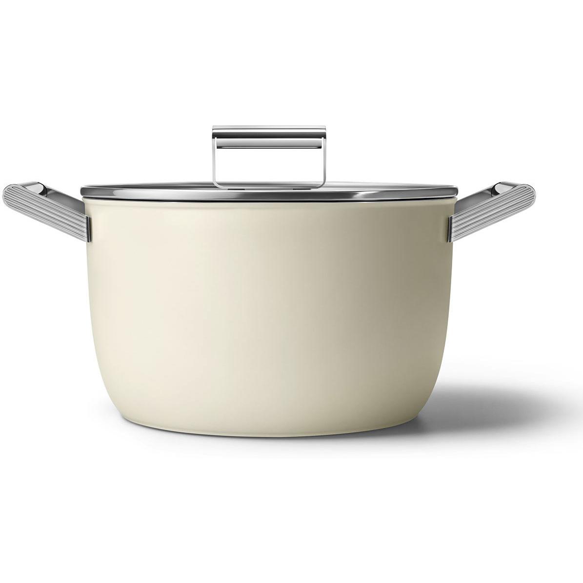 Smeg 26cm Non-Stick Casserole CKFC2611CRM IMAGE 1