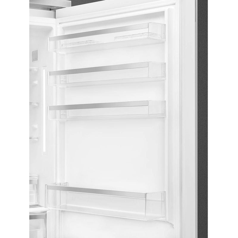 Smeg 28-inch, 18.01 cu. ft. Bottom Freezer Refrigerator FA490URWH IMAGE 8