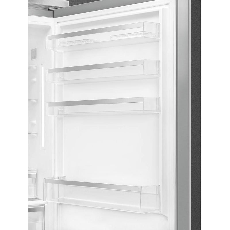 Smeg 28-inch, 18.01 cu. ft. Bottom Freezer Refrigerator FA490URX IMAGE 8