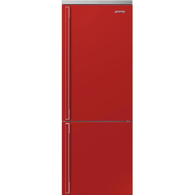 Smeg 28-inch, 18.01 cu. ft. Bottom Freezer Refrigerator FA490URR IMAGE 1