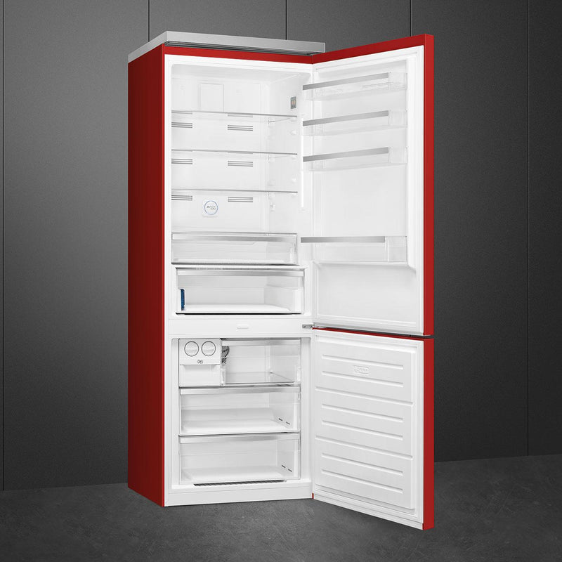 Smeg 28-inch, 18.01 cu. ft. Bottom Freezer Refrigerator FA490URR IMAGE 5