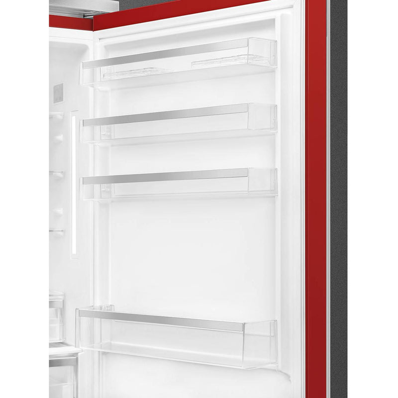 Smeg 28-inch, 18.01 cu. ft. Bottom Freezer Refrigerator FA490URR IMAGE 8