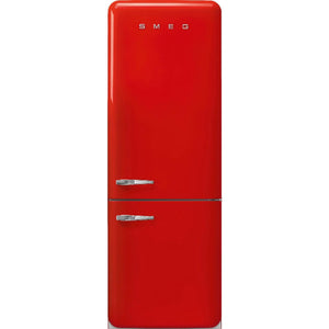 Smeg 28-inch, 18.01 cu. ft. Bottom Freezer Refrigerator FAB38URRD IMAGE 1