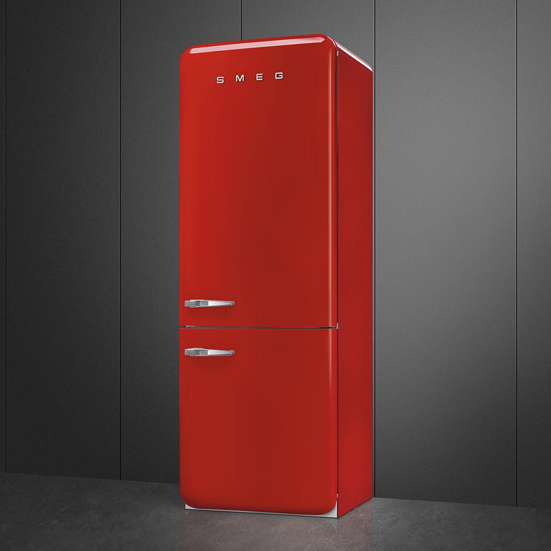 Smeg 28-inch, 18.01 cu. ft. Bottom Freezer Refrigerator FAB38URRD IMAGE 4