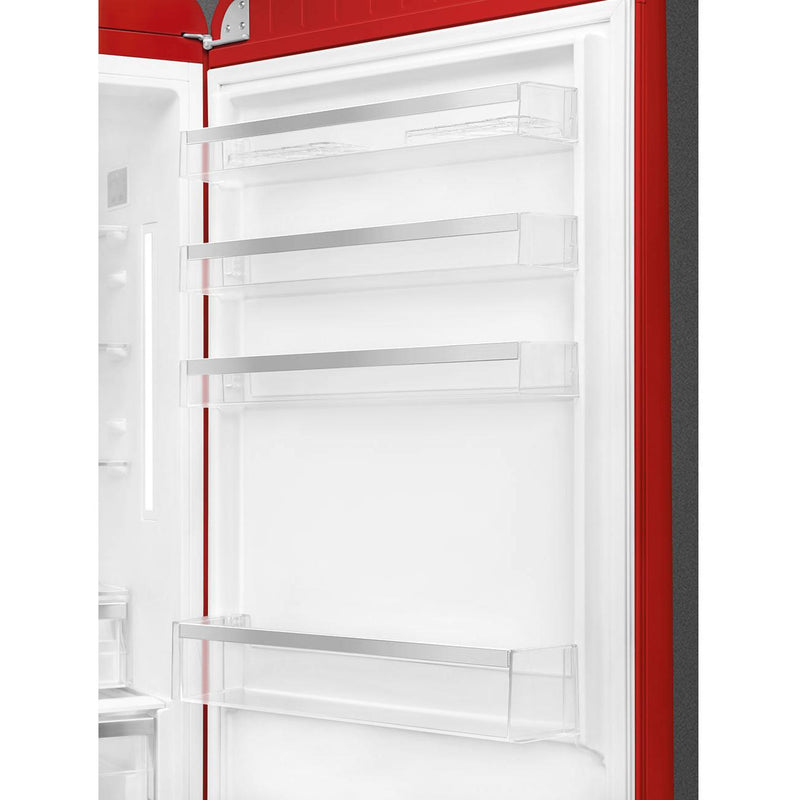 Smeg 28-inch, 18.01 cu. ft. Bottom Freezer Refrigerator FAB38URRD IMAGE 8