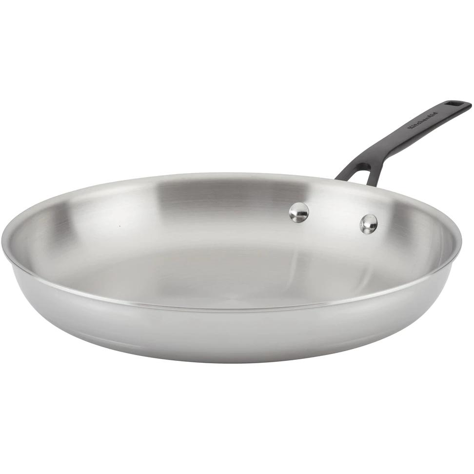KitchenAid 12.25in 5-Ply Clad Stainless Steel Frying Pan 30007 IMAGE 1