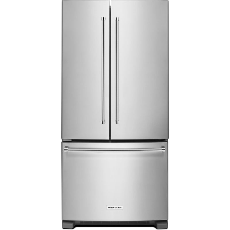KitchenAid 33-inch, 22 cu. ft. Freestanding French 3-Door Refrigerator with Internal Water Dispenser KRFF302ESSSP IMAGE 1