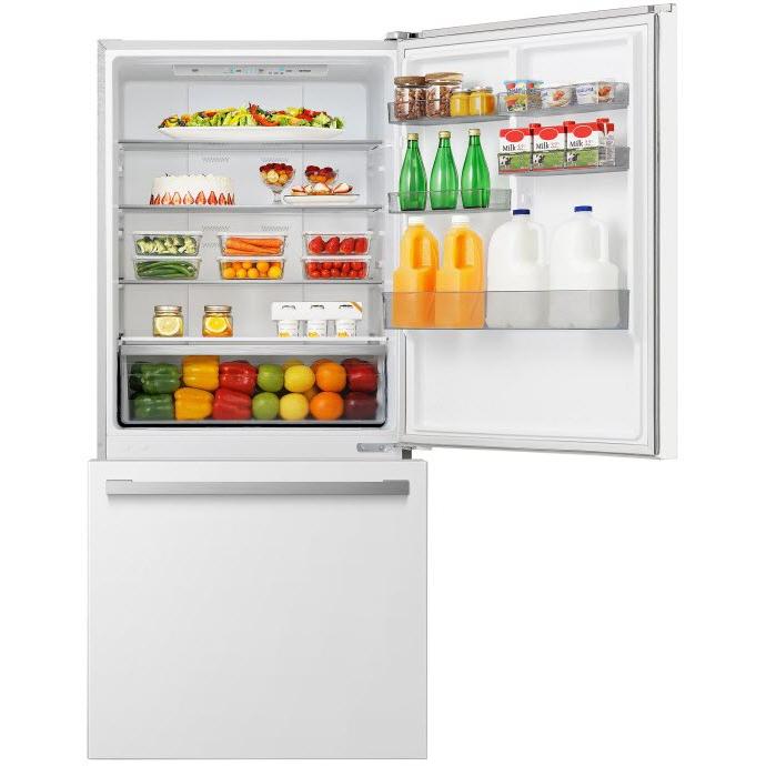 Hisense 31-inch, 17 cu.ft. Counter-Depth Bottom Freezer Refrigerator RB17A2CWE IMAGE 5