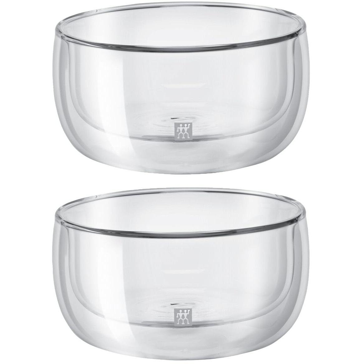 Zwilling Sorrento 2-Piece Double-Wall Glass Bowl Set 1003091 IMAGE 1
