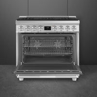 Smeg 36-inch Freestanding Dual Fuel Range with True European Convection SPR36UGMX IMAGE 2