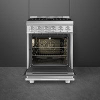 Smeg 24-inch Freestanding Gas Range with Convection Technology SPR24UGGX IMAGE 2