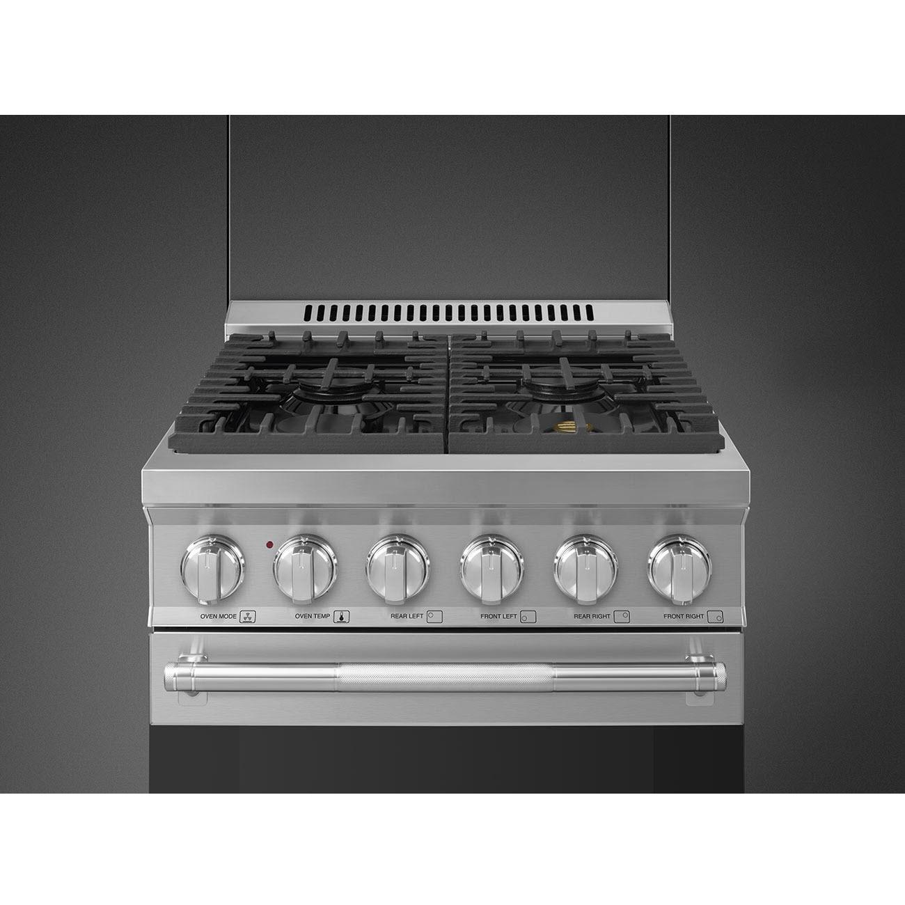 Smeg 24-inch Freestanding Gas Range with Convection Technology SPR24UGGX IMAGE 8