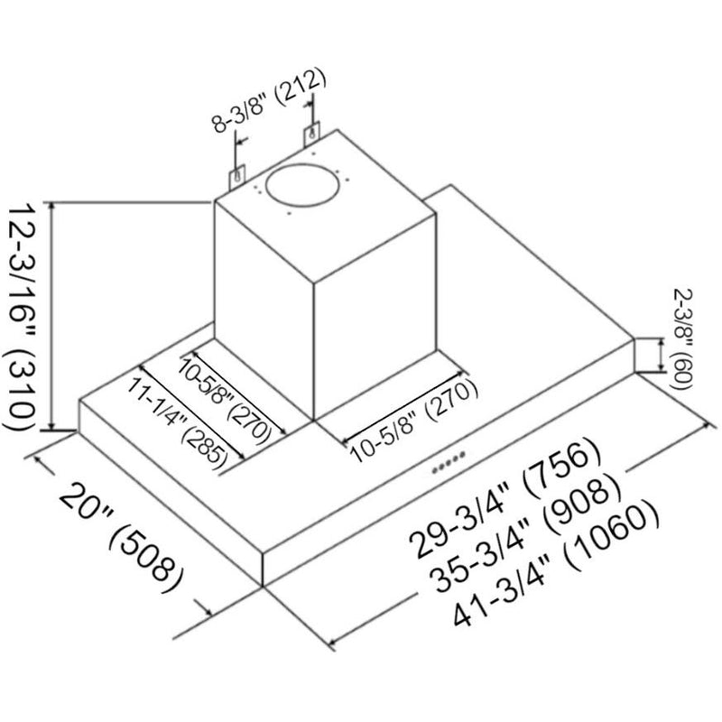 Kobe 30-Inch Brillia RAX21 SQB-2 Series Under cabinet Hood RAX2130SQB-2 IMAGE 5