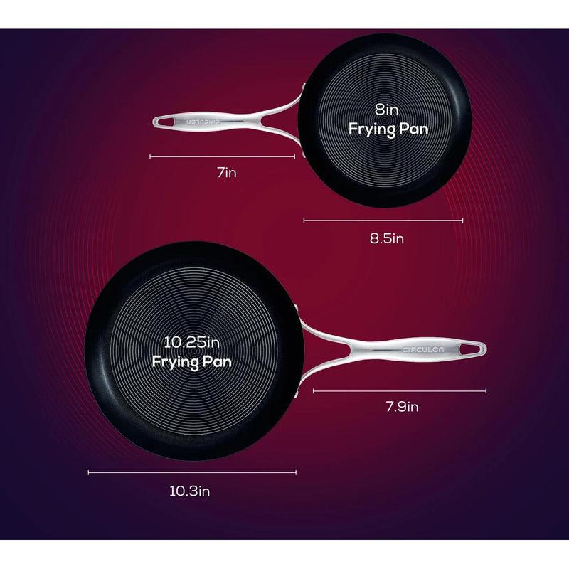 Circulon SteelShield S 8in & 10.25in Non-Stick Frying Pan Set 70052 IMAGE 2