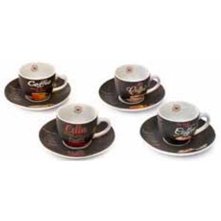 Sara Cucina 4-Piece 6oz Always Open Cappuccino Set R10046-AD4 IMAGE 1