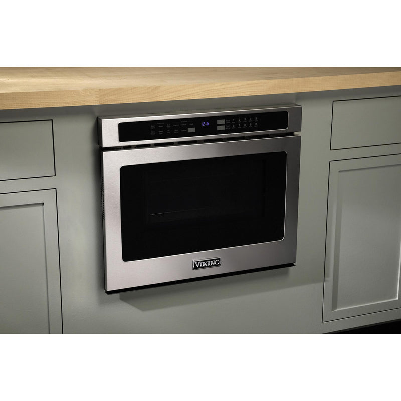 Viking 24 inch 1.4 cu. ft. Drawer Microwave Oven with Convection VMOD TA Appliances Barbecues