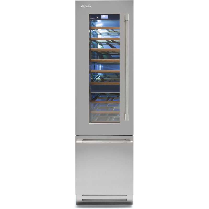 Fhiaba 24-inch Built-in Wine Cellar and Freezer Refrigerator with Smart Touch TFT Display FK24BWR-LGS1 IMAGE 1