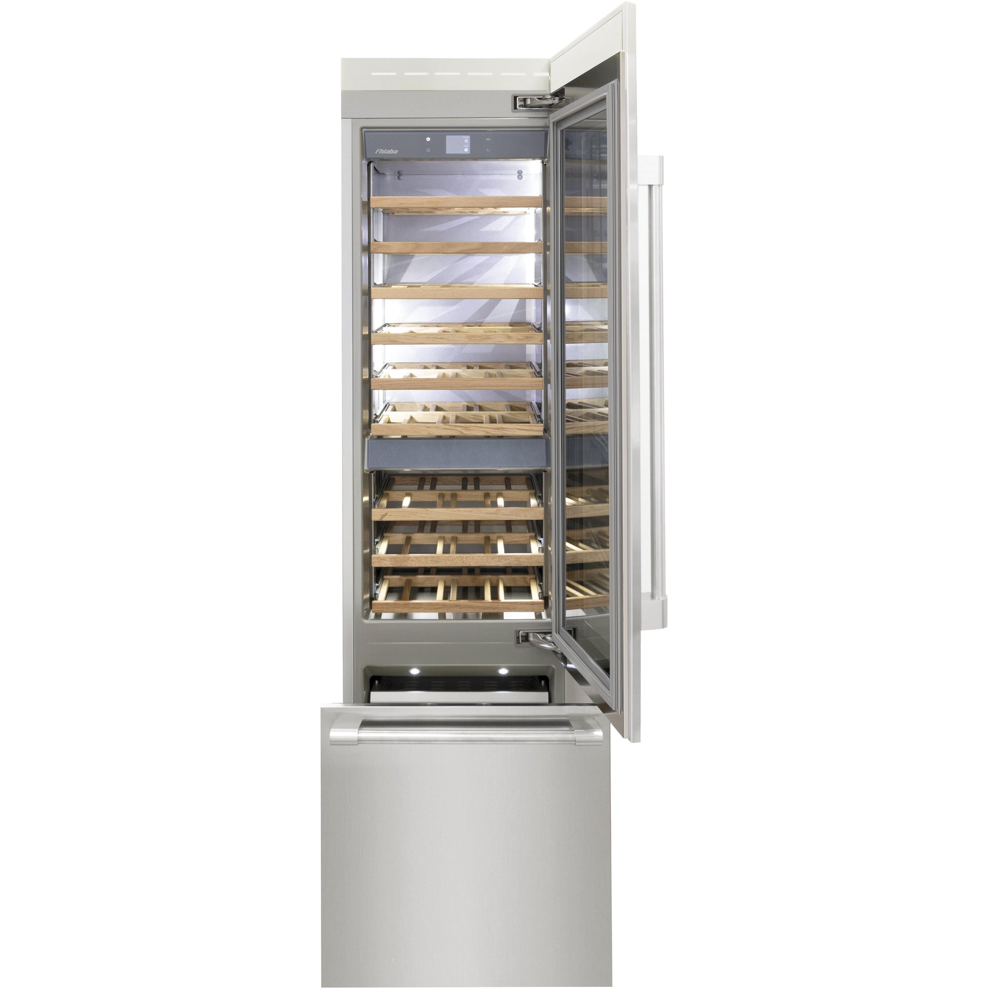 Fhiaba 24-inch Built-in Wine Cellar and Freezer Refrigerator with Smart Touch TFT Display FK24BWR-RGS1 IMAGE 2