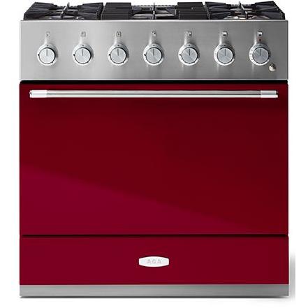 AGA 36-inch Mercury Dual Fuel Range with True European Twin Fan Convection AMC36DFCNB IMAGE 1