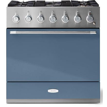 AGA 36-inch Mercury Dual Fuel Range with True European Twin Fan Convection AMC36DFSTB IMAGE 1