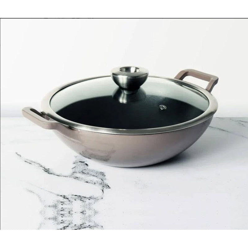 Stainless Steel Kadai  Steel Kadai with Handle - Meyer