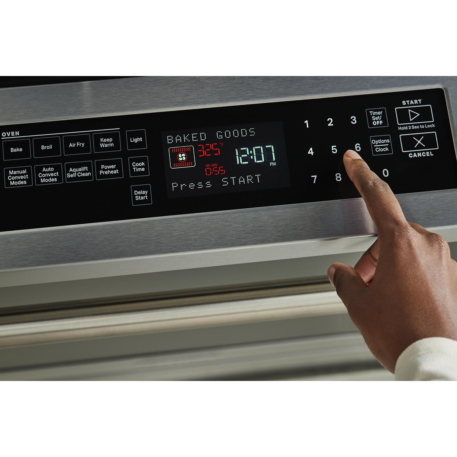 Maytag 30-inch, 6.4 cu. ft. Slide-in Electric Range with Air Fry Technology YMES8800PZ IMAGE 10