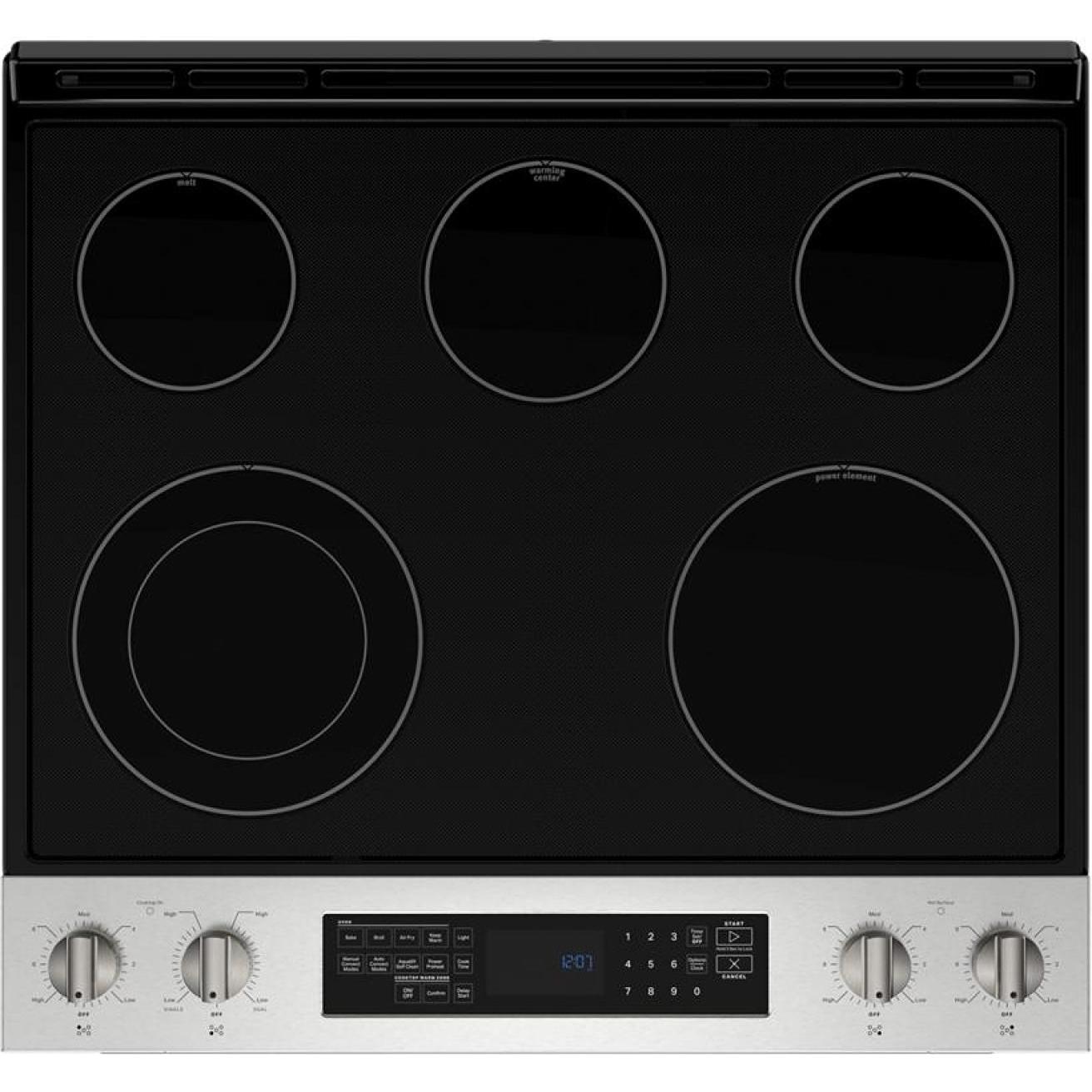 Maytag 30-inch, 6.4 cu. ft. Slide-in Electric Range with Air Fry Technology YMES8800PZ IMAGE 7