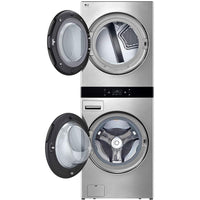 LG Studio Stacked Washer/Dryer Electric Laundry Center with Allergiene® Cycle SWWE50N3 IMAGE 4