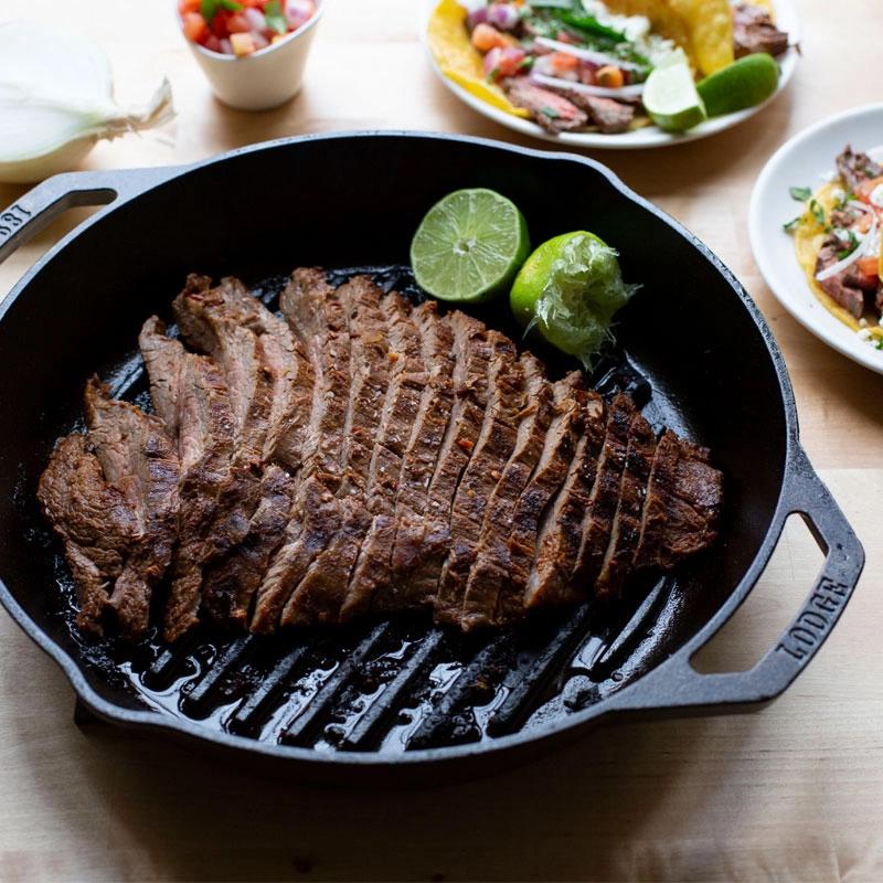 Lodge 12-Inch Dual Handle Cast Iron Grill Pan L10GPL IMAGE 2
