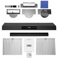 Hauslane 30-inch Chef Standard Range Hood UC-PS18BLK-30 IMAGE 3