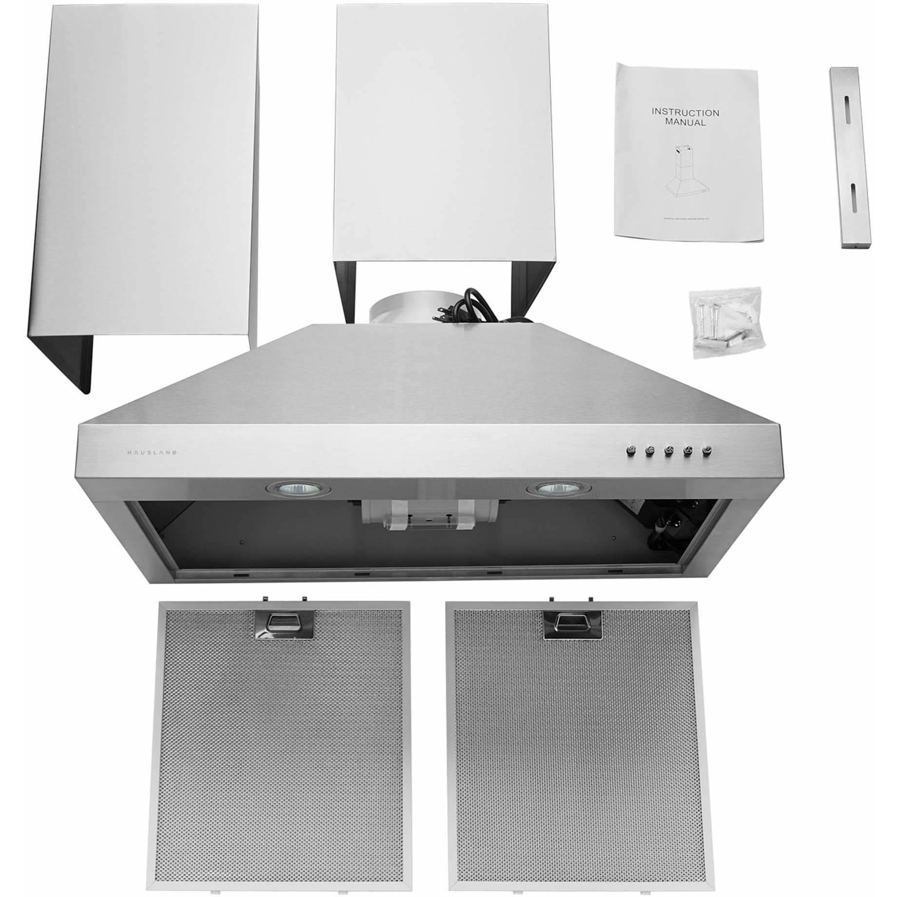 Hauslane 30-inch Chef Chimney Range Hood WM-530SS-30B IMAGE 7