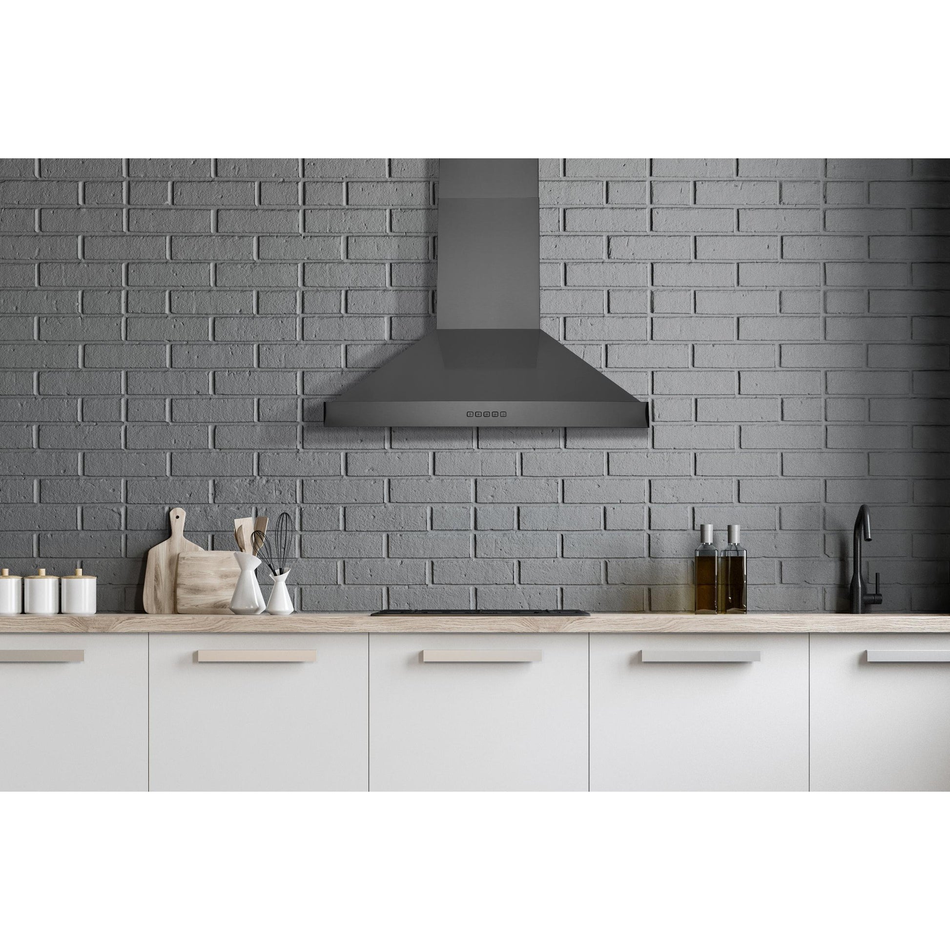 Hauslane 30-inch Chef Chimney Range Hood WM-590BSS-30 IMAGE 2