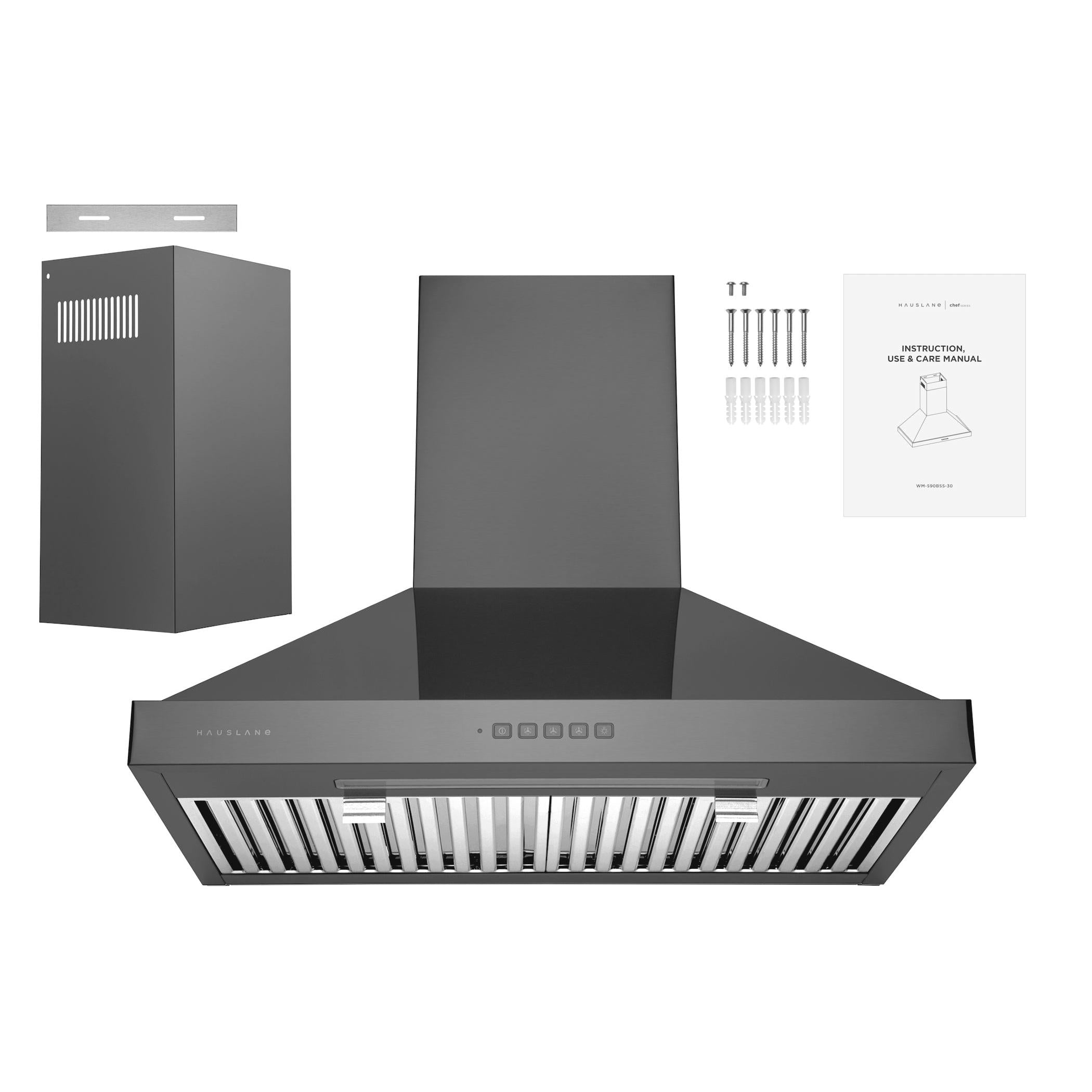 Hauslane 30-inch Chef Chimney Range Hood WM-590BSS-30 IMAGE 7