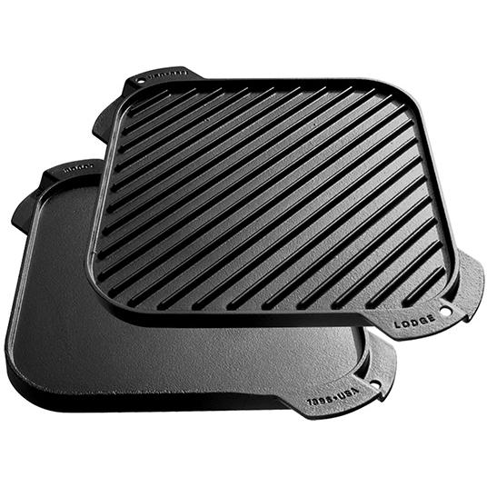Lodge 10.5 Inch Cast Iron Reversible Grill/Griddle LSRG3 IMAGE 1