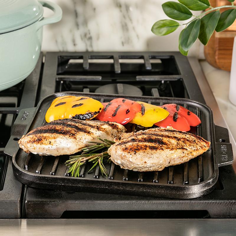 Lodge 10.5 Inch Cast Iron Reversible Grill/Griddle LSRG3 IMAGE 3