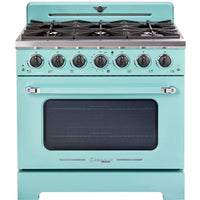 Unique Appliances 36-inch Freestanding Classic Retro Gas Range with Pro Convection UGP-36CR T IMAGE 2