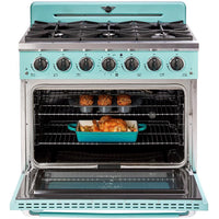 Unique Appliances 36-inch Freestanding Classic Retro Gas Range with Pro Convection UGP-36CR T IMAGE 5