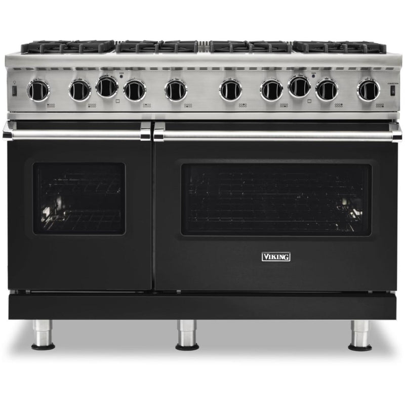 Viking 48-inch Freestanding Gas Range with Gourmet-Glo™ Gas Infrared Broiler VGIC5482-8BCSLP IMAGE 1