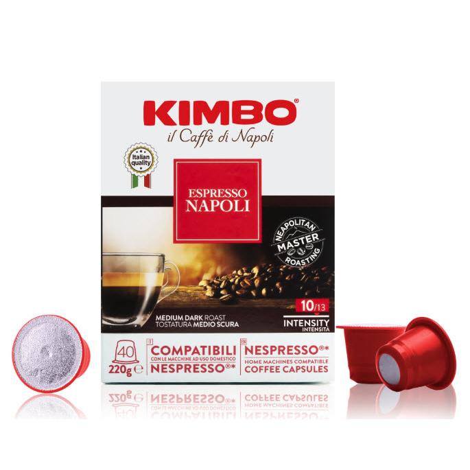Kimbo Espresso Napoli - Nespresso®* Original compatible coffee capsules, 40 caps KNNB IMAGE 2