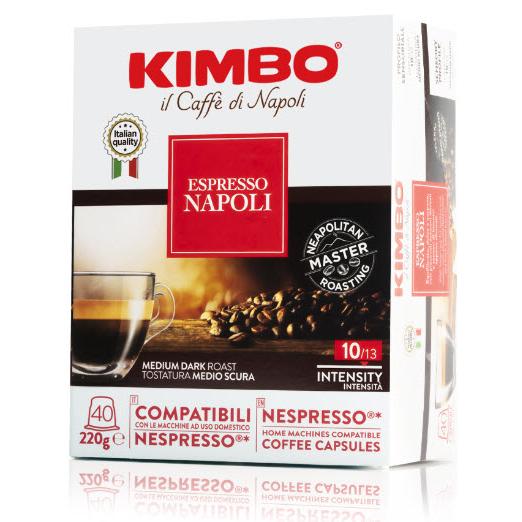 Kimbo Espresso Napoli - Nespresso®* Original compatible coffee capsules, 40 caps KNNB IMAGE 3