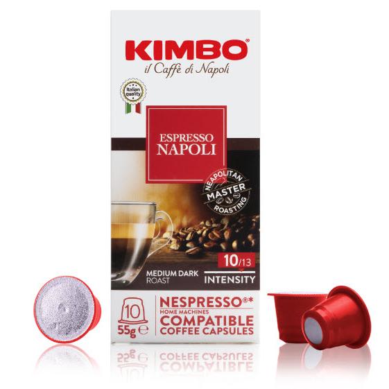 Kimbo Espresso Napoli - Nespresso®* Original compatible coffee capsules, 10 caps KNN IMAGE 2