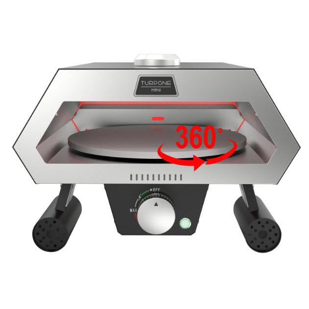 Turpone Mini Pizza Oven - Black TPO-0012 IMAGE 5