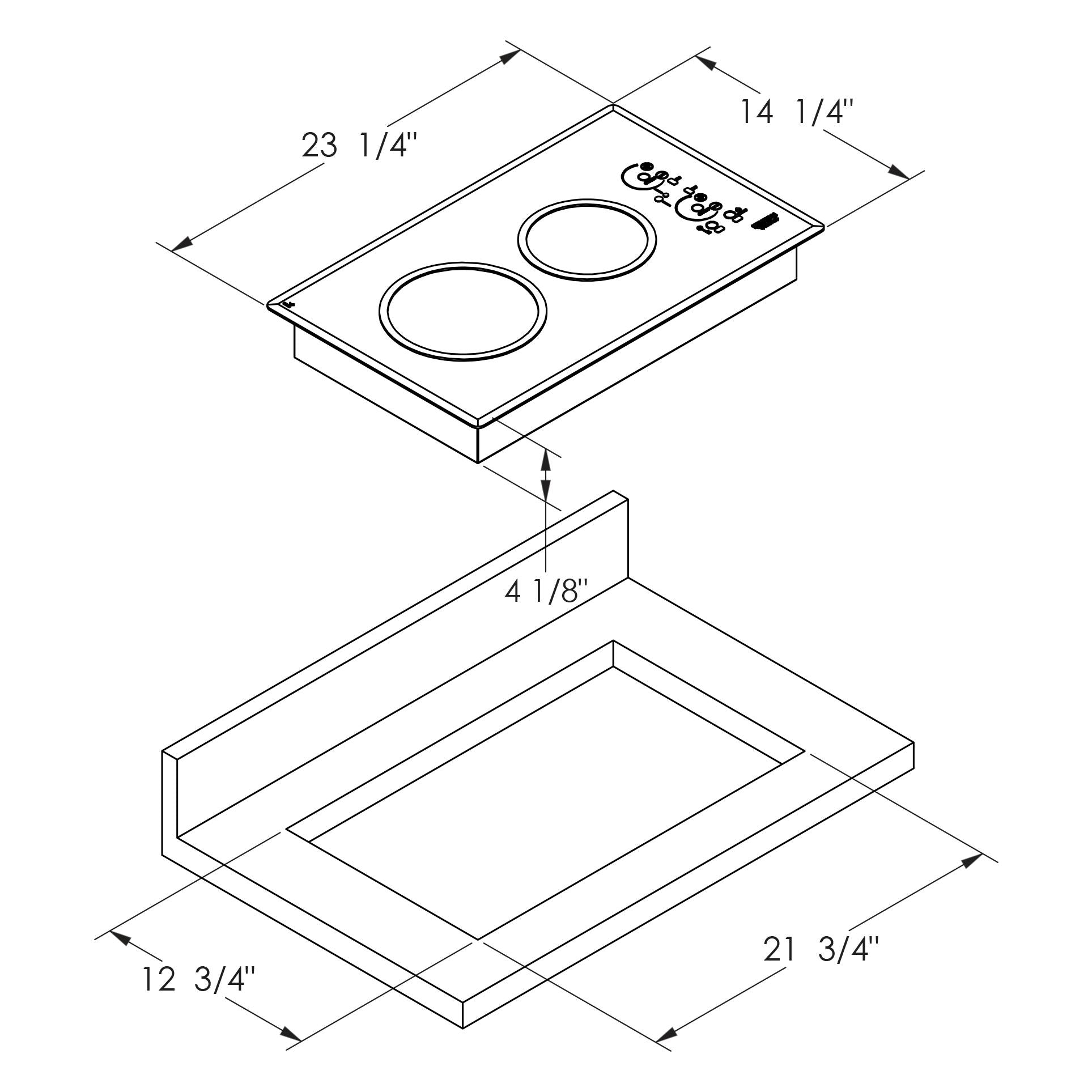 Kenyon 14-inch, Built-in Electric Cooktop B41549L IMAGE 5