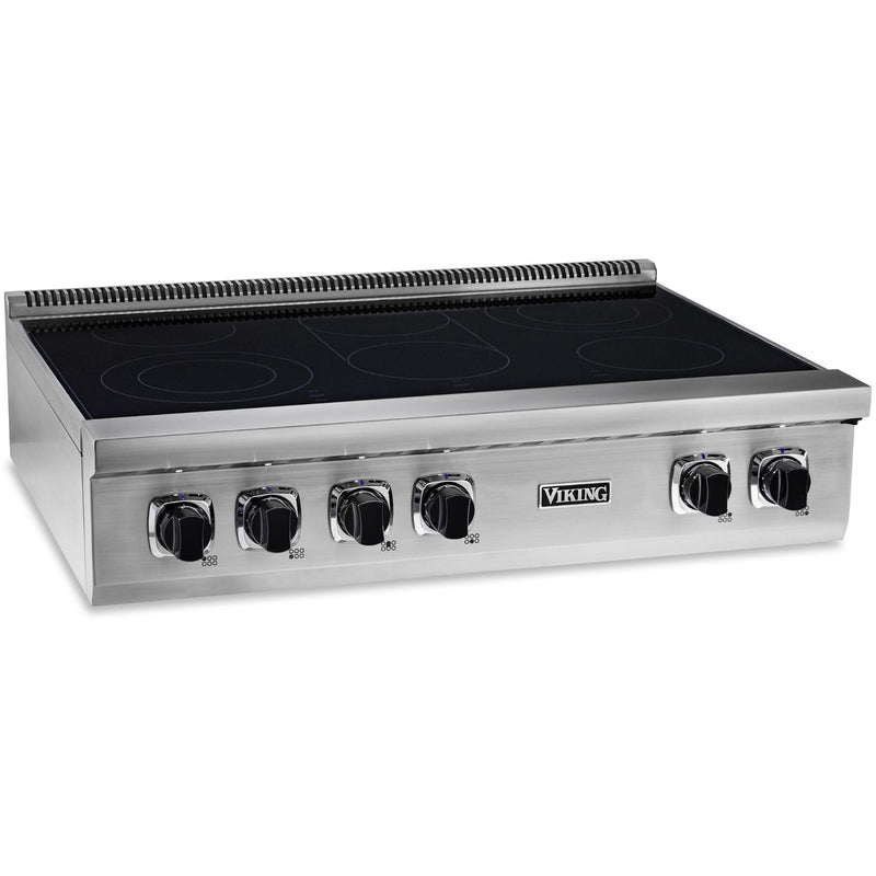 Viking 36-inch 5 Series Electric Rangetop with QuickCook™ Surface Elements VERT53616BSS IMAGE 4