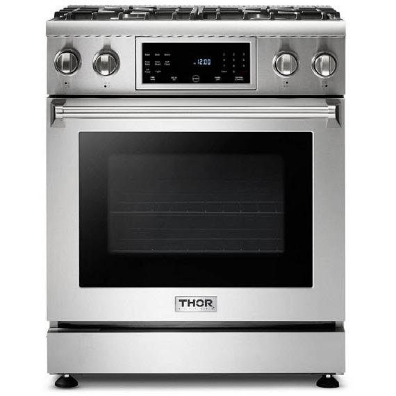 Thor Kitchen 30-inch Freestanding Gas Range with Tilt Panel Control TRG3001U IMAGE 1