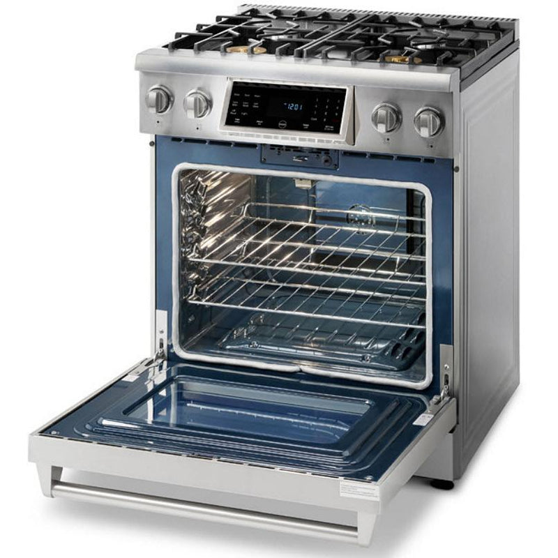 TRG3001U Thor Kitchen 30inch Freestanding Gas Range with Tilt Panel Control TRG3001U TA