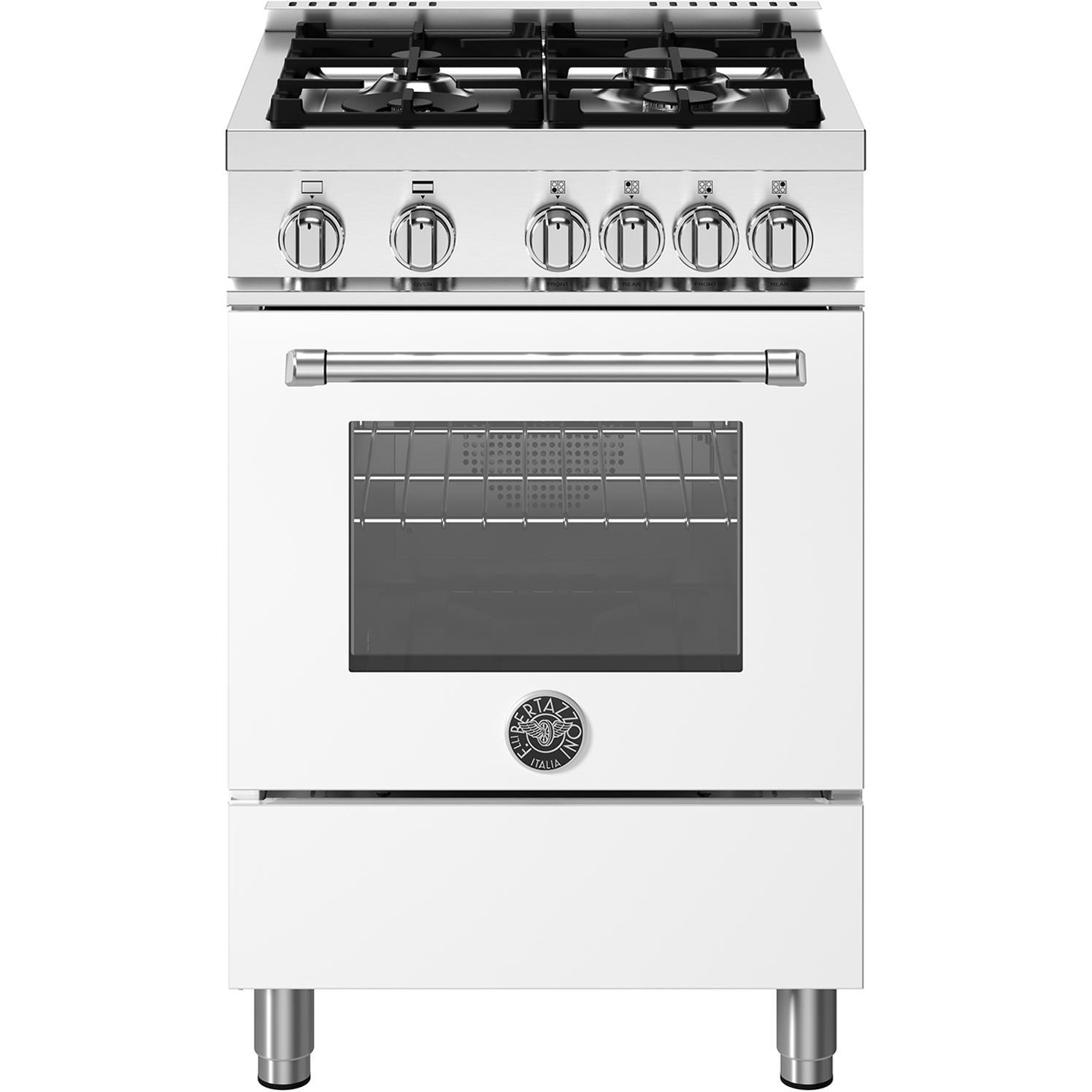 Bertazzoni 24-Inch Freestanding Gas Range MAS244GASBIV IMAGE 1